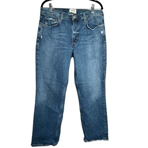 Agolde Jeans Womens 29 Kye Mid Rise Straight Crop Jeans in Blue